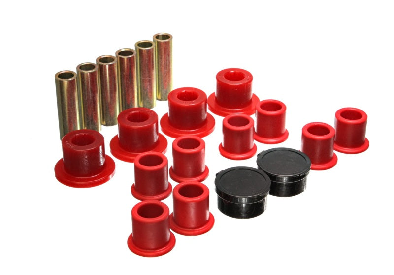 Energy Suspension 98-11 Ford Ranger Red Rear Leaf Spring Bushing Set - Blais Performance Parts