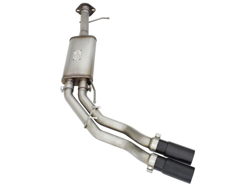 aFe Rebel Series Exhaust SS Front Side Exit CB w/ Black Tips 10-14 Ford F150 Ecoboost V8 6.2L - Blais Performance Parts