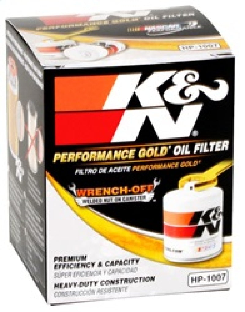 K&N Buick / Chevrolet / Oldsmobile Performance Gold Oil Filter - Blais Performance Parts