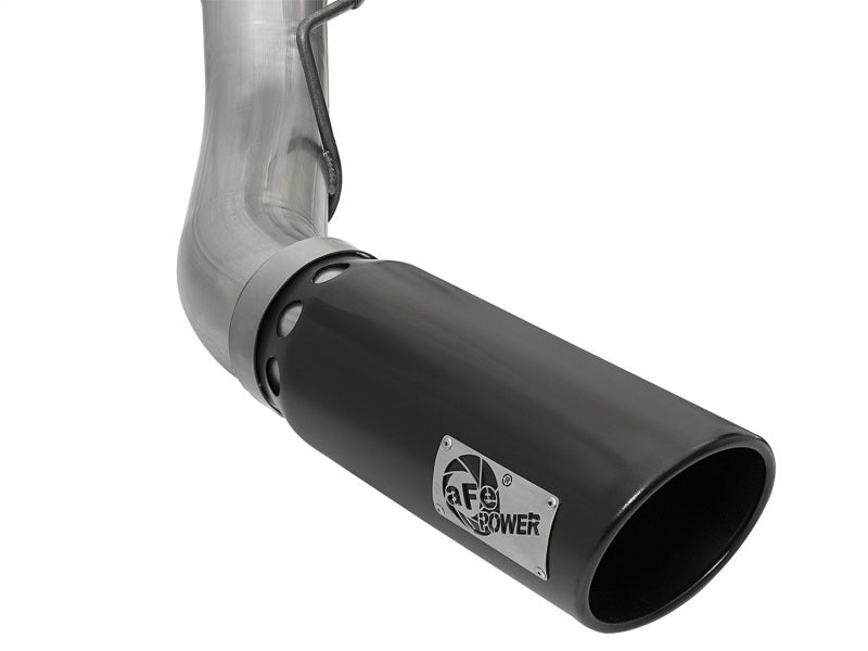 aFe Large Bore-HD 5in DPF Back 409 SS Exhaust System w/Black Tip 2017 Ford Diesel Trucks V8 6.7L(td) - Blais Performance Parts