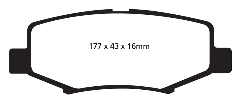 EBC 06-11 Dodge Nitro 3.7 Greenstuff Rear Brake Pads - Blais Performance Parts