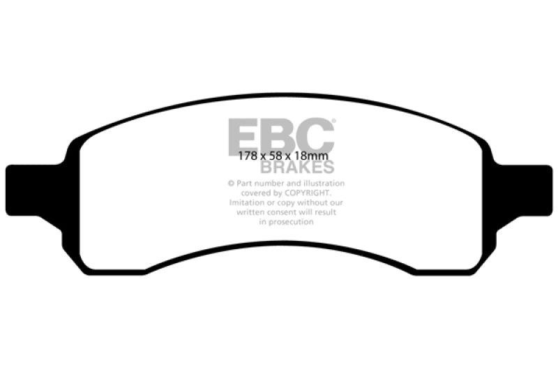 EBC 07+ Buick Enclave 3.6 Yellowstuff Front Brake Pads - Blais Performance Parts