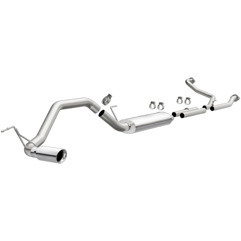 MagnaFlow CatBack 07-15 Nissan Titan V8 LGAS/LFLEX Single MF Polished Stainless Exhaust - Blais Performance Parts