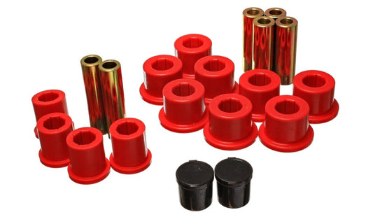 Energy Suspension Rear Spring Bushing Set - Red - Blais Performance Parts