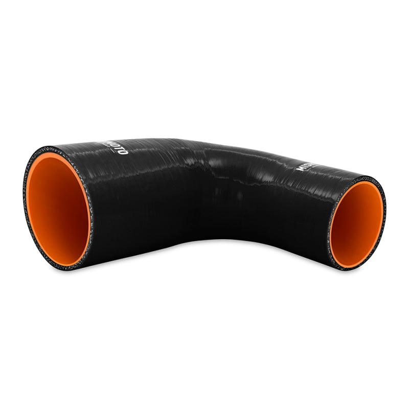 Mishimoto Silicone Reducer Coupler 90 Degree 2.5in to 3.25in - Black - Blais Performance Parts