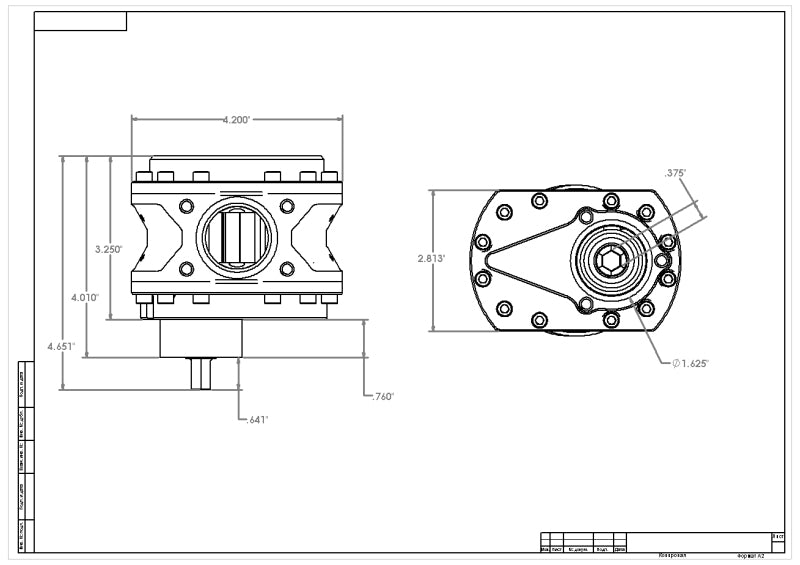 Aeromotive Spur Gear Fuel Pump - 3/8in Hex - .900 Gear - 19.5gpm - Blais Performance Parts