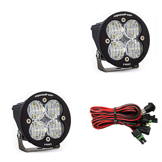 Baja Designs Squadron R Pro Wide Cornering Pair LED Light Pods - Clear - Blais Performance Parts