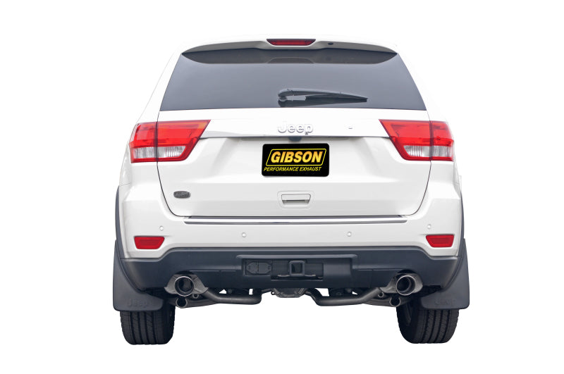 Gibson 11-18 Jeep Grand Cherokee Laredo 3.6L 2.25in Axle-Back Dual Exhaust - Stainless - Blais Performance Parts