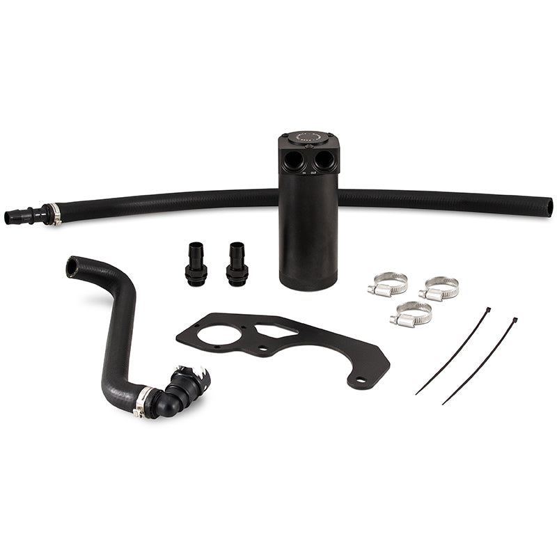 Mishimoto 2018+ Jeep Wrangler JL 2.0L Baffled Oil Catch Can Kit - Black - Blais Performance Parts