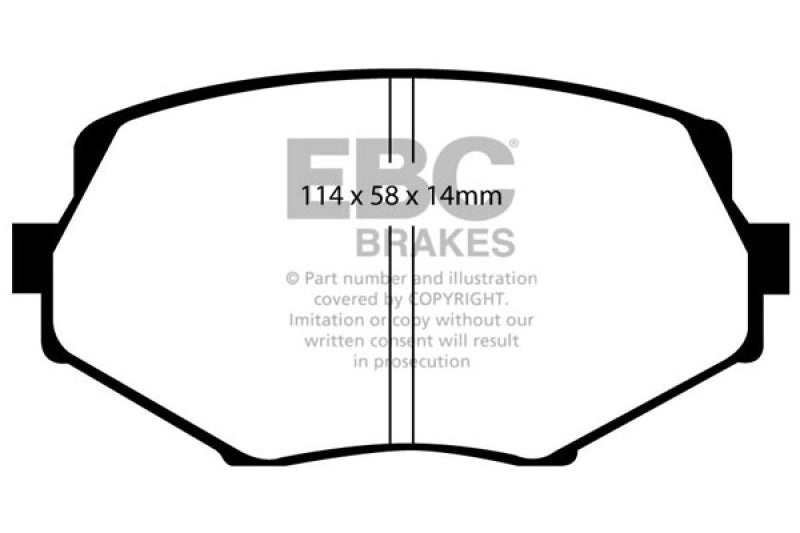 EBC 94-01 Mazda Miata MX5 1.8 Yellowstuff Front Brake Pads - Blais Performance Parts