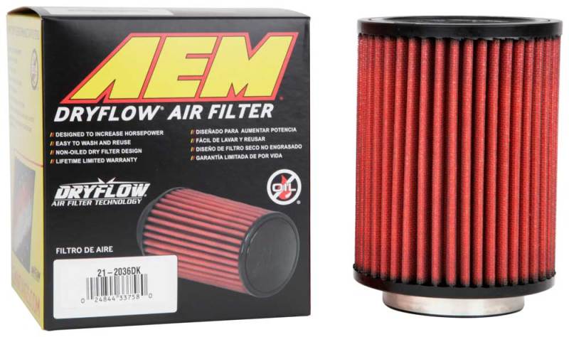 AEM Aif Filter, 3inFLG/ 5inOD/ 6-1/2inH Dry Flow - Blais Performance Parts