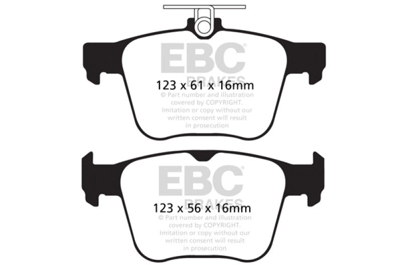 EBC 14-20 Audi S3 2.0 Turbo Yellowstuff Rear Brake Pads - Blais Performance Parts