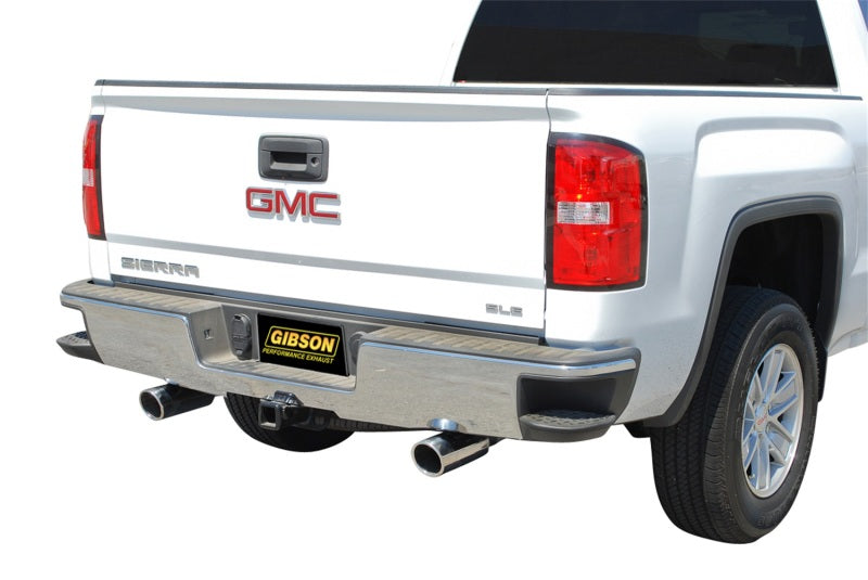 Gibson 15-18 Chevrolet Silverado 1500 LS 5.3L 3in/2.25in Cat-Back Dual Split Exhaust - Aluminized - Blais Performance Parts