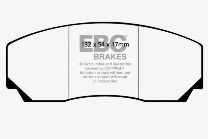 EBC 90-00 Aston Martin Vantage 5.3 (Twin Supercharged)(AP) Redstuff Front Brake Pads - Blais Performance Parts