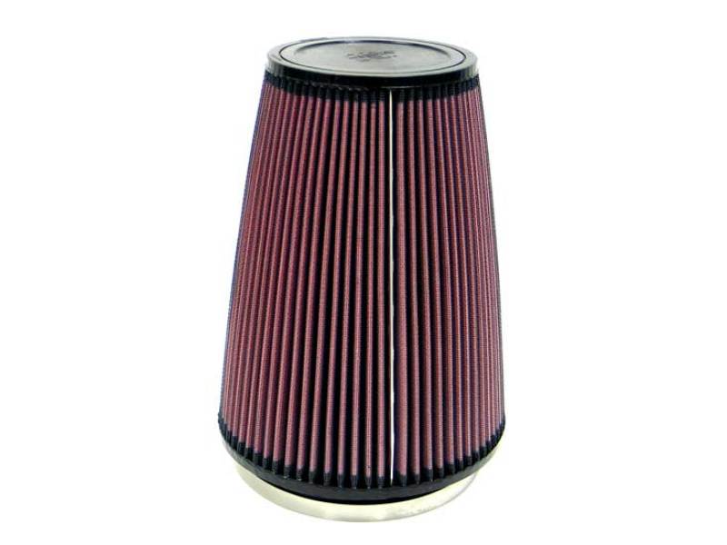 K&N Filter Universal Rubber Filter 6 inch Flange 7.5 inch Base 5 inch Top 10 inch Height - Blais Performance Parts