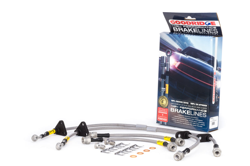 Goodridge 89-91 Civic/CRX w/ rear drum Brake Lines - Blais Performance Parts