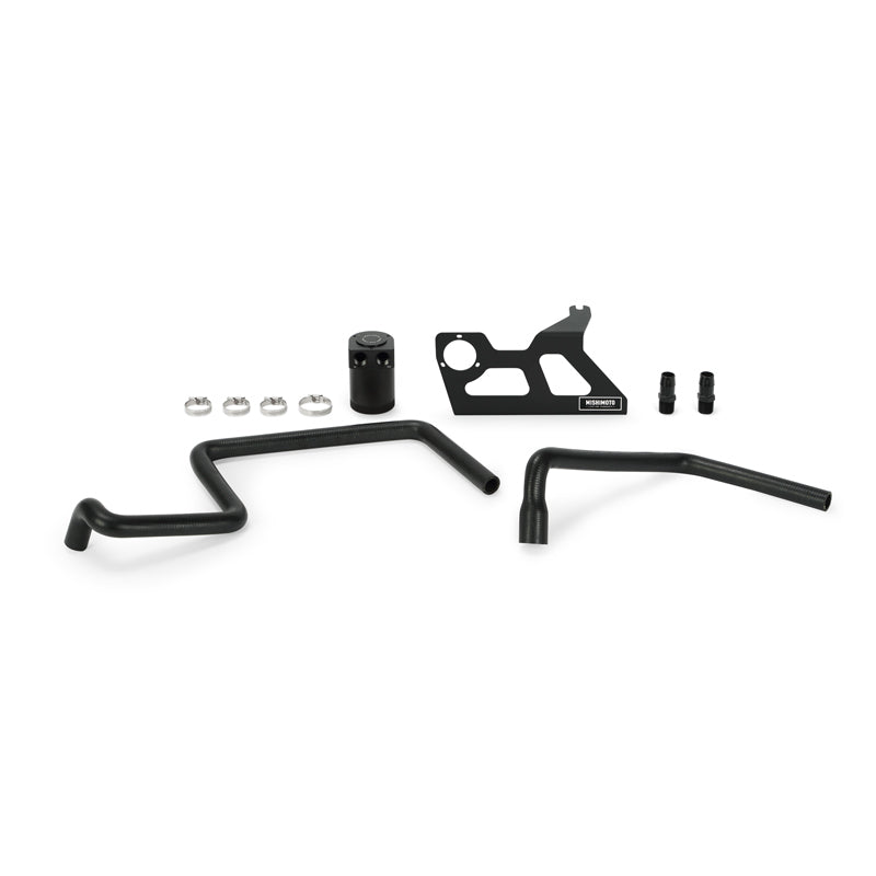 Mishimoto 07-11 Jeep Wrangler JK Baffled Oil Catch Can - Black - Blais Performance Parts