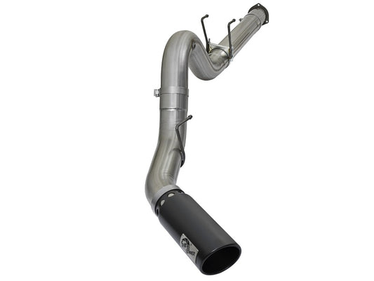 aFe Large Bore-HD 5in DPF Back 409 SS Exhaust System w/Black Tip 2017 Ford Diesel Trucks V8 6.7L(td) - Blais Performance Parts