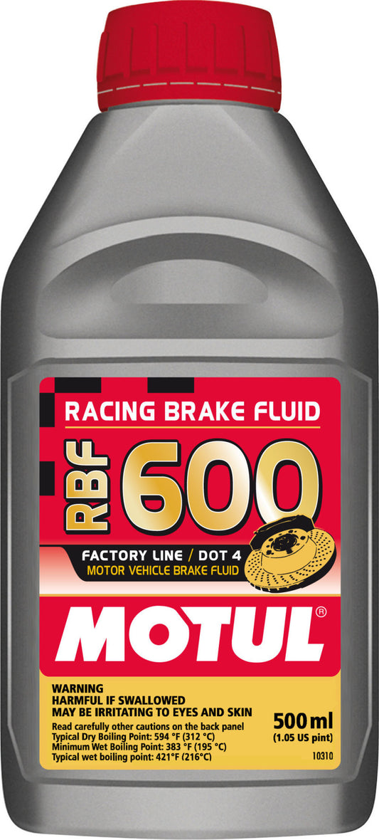 Motul 1/2L Brake Fluid RBF 600 - Racing DOT 4 - Blais Performance Parts