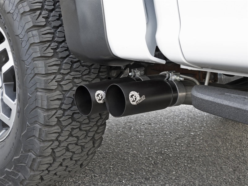 aFe POWER Rebel Series 3in 409 SS Cat Back Exhaust w/ Black Tips 17 Ford F-150 Raptor V6-3.5L - Blais Performance Parts