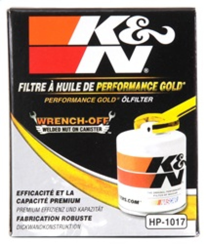 K&N 3.74inch / 2.98 OD Performance Gold Oil Filter - Blais Performance Parts