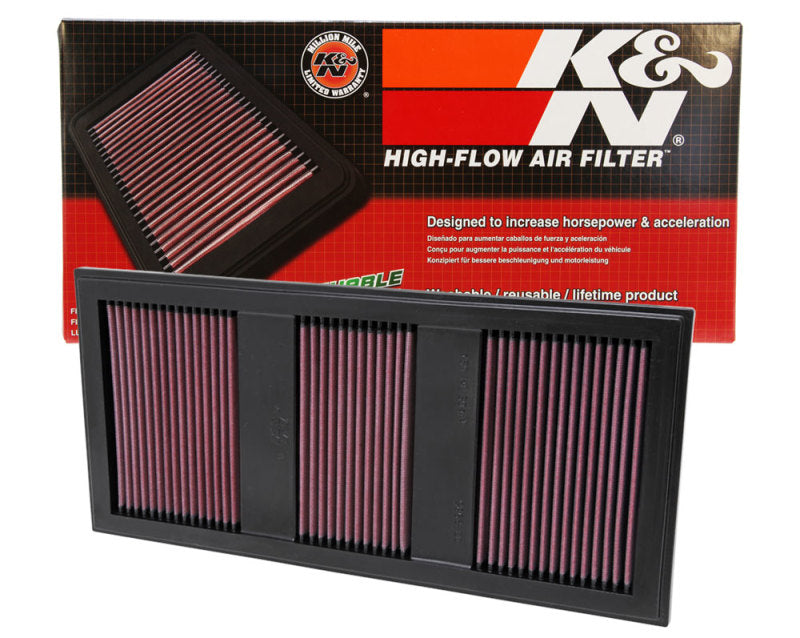 K&N Replacement Air FIlter 11 Mercedes Benz C350/CLS350/E300/GLK350/ML350/S350 / 11-12 E350/SLK350 - Blais Performance Parts