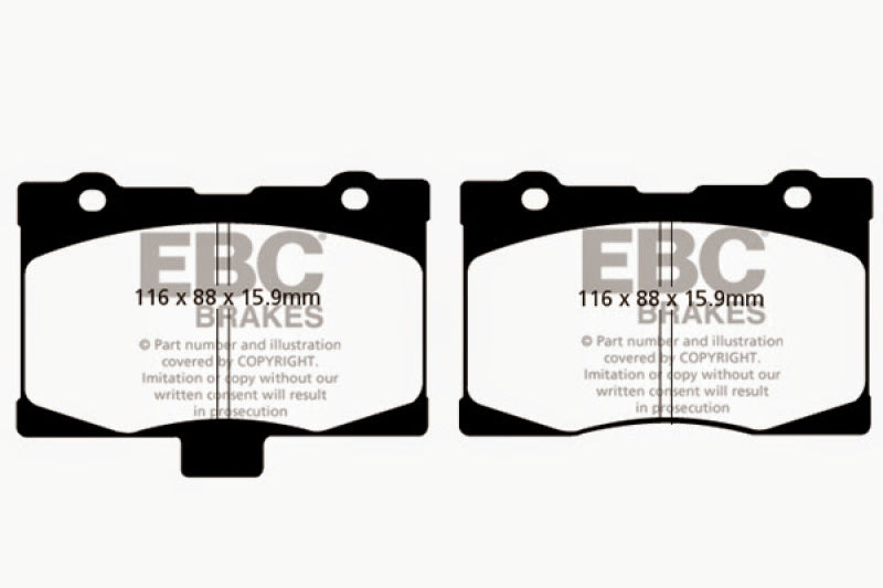 EBC 05-08 Acura RL 3.5 Yellowstuff Front Brake Pads - Blais Performance Parts