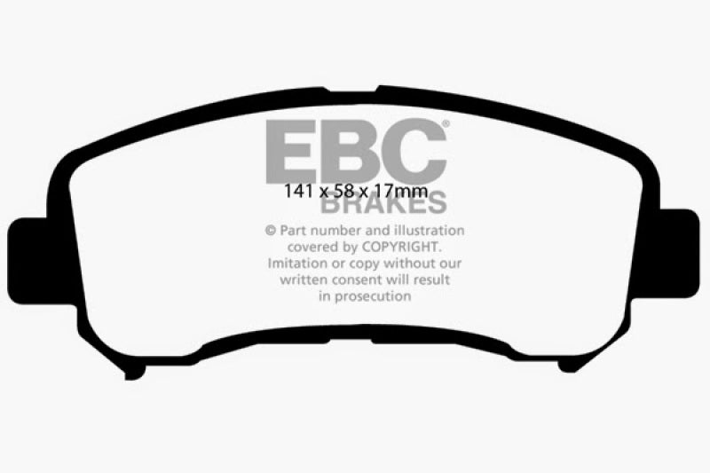 EBC 14+ Nissan Juke 1.6 Turbo Nismo RS Yellowstuff Front Brake Pads - Blais Performance Parts