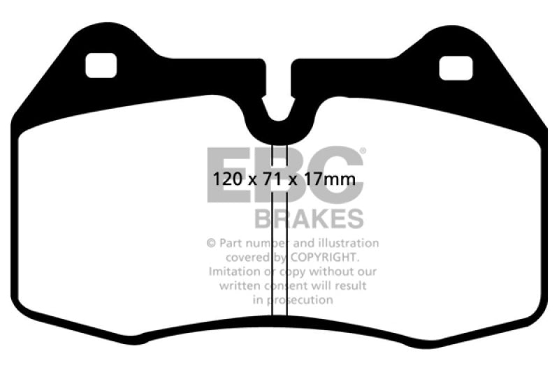 EBC 94-99 BMW M5 3.8 (E34) Yellowstuff Front Brake Pads - Blais Performance Parts