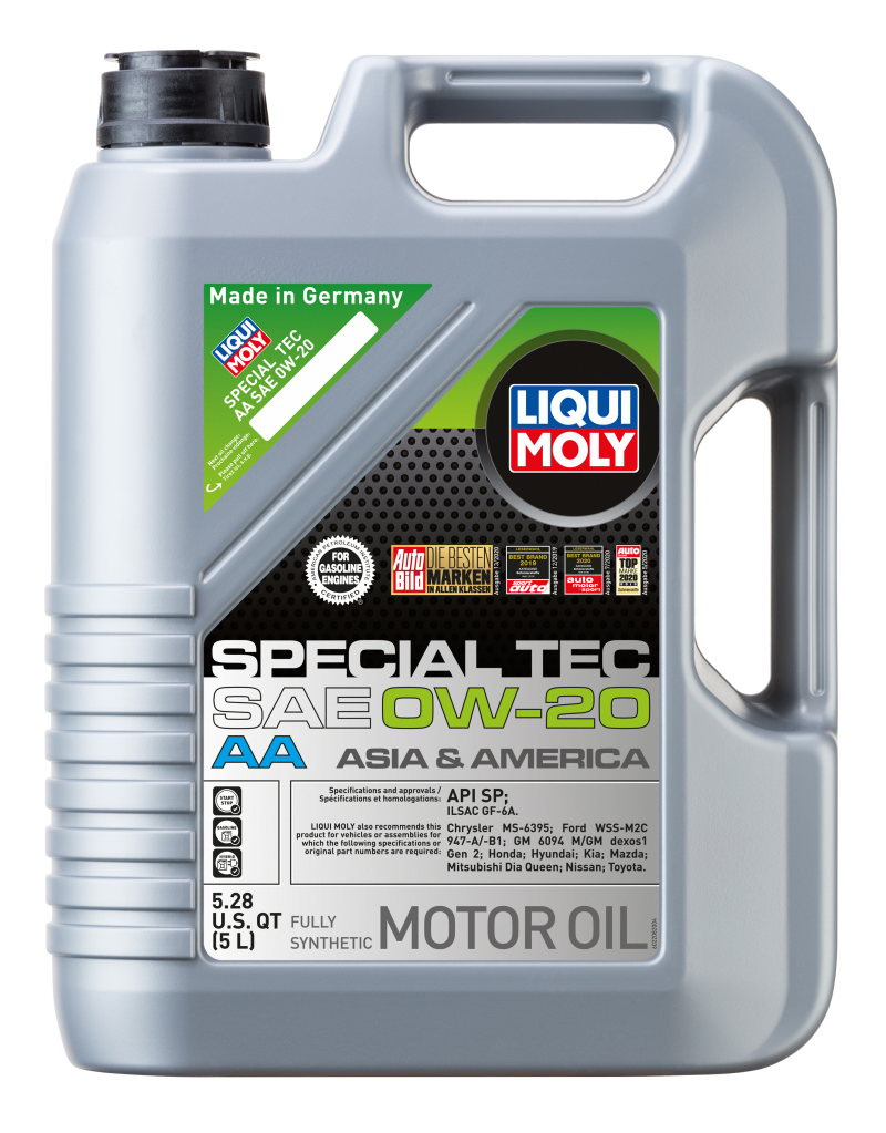 LIQUI MOLY 5L Special Tec AA Motor Oil SAE 0W20 - Blais Performance Parts