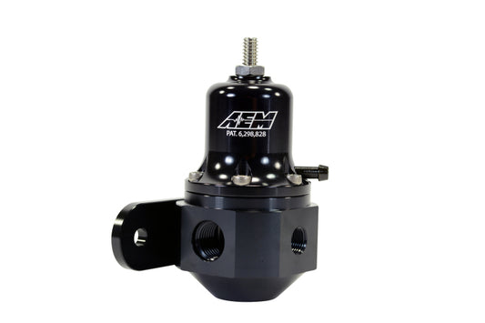 AEM High Capacity Universal Black Adjustable Fuel Pressure Regulator - Blais Performance Parts