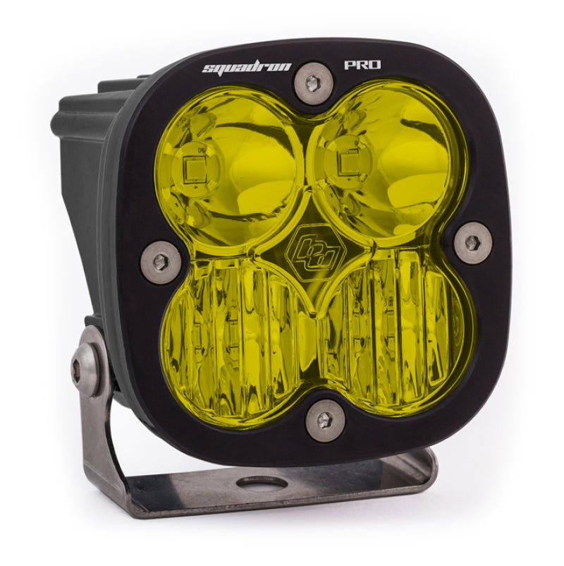 Baja Designs Squadron Pro Driving/Combo Pattern Black LED Light Pod - Amber - Blais Performance Parts