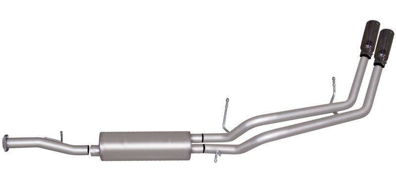 Gibson 07-12 Chevrolet Avalanche LS 5.3L 2.25in Cat-Back Dual Sport Exhaust - Aluminized - Blais Performance Parts