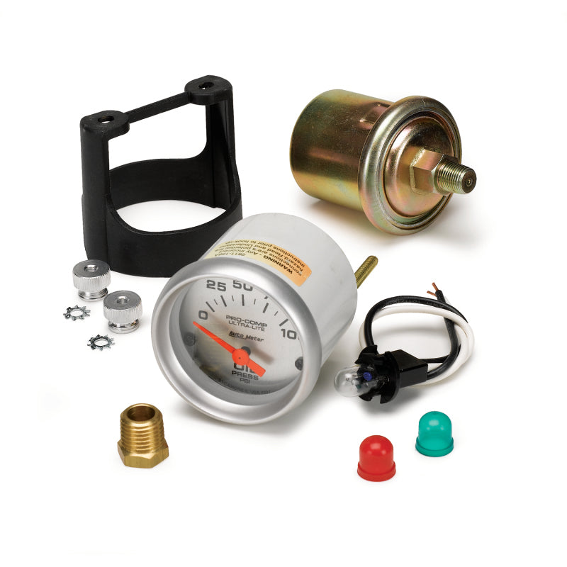 Autometer Ultra-Lite 52mm 0-100 PSI Electronic Oil Pressure Gauge - Blais Performance Parts