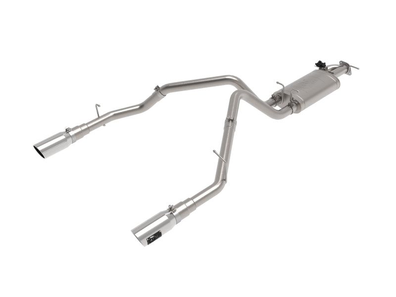 aFe Gemini XV 3in 304 SS Cat-Back Exhaust 19-21 Ram 1500 V8 5.7L Hemi w/ Polish Tips - Blais Performance Parts