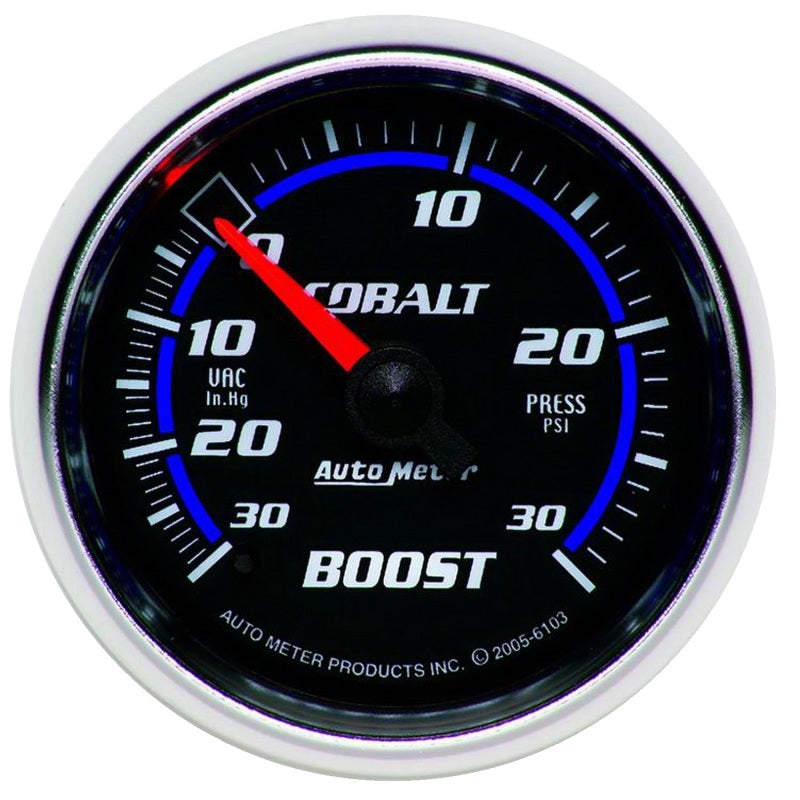 Autometer Cobalt 52mm 30psi mechanical Boost Gauge - Blais Performance Parts