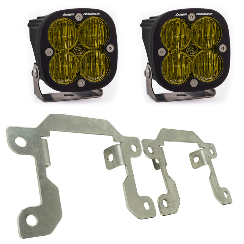 Baja Designs 2019+ Ranger Fog Light Squadron Amber Fog Pocket Kit - Blais Performance Parts