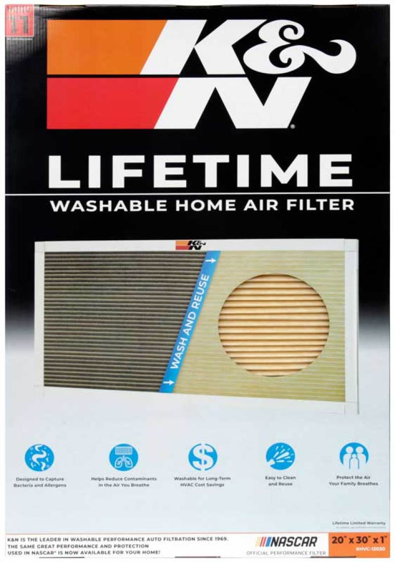 K&N HVAC Filter - 20 x 30 x 1 - Blais Performance Parts