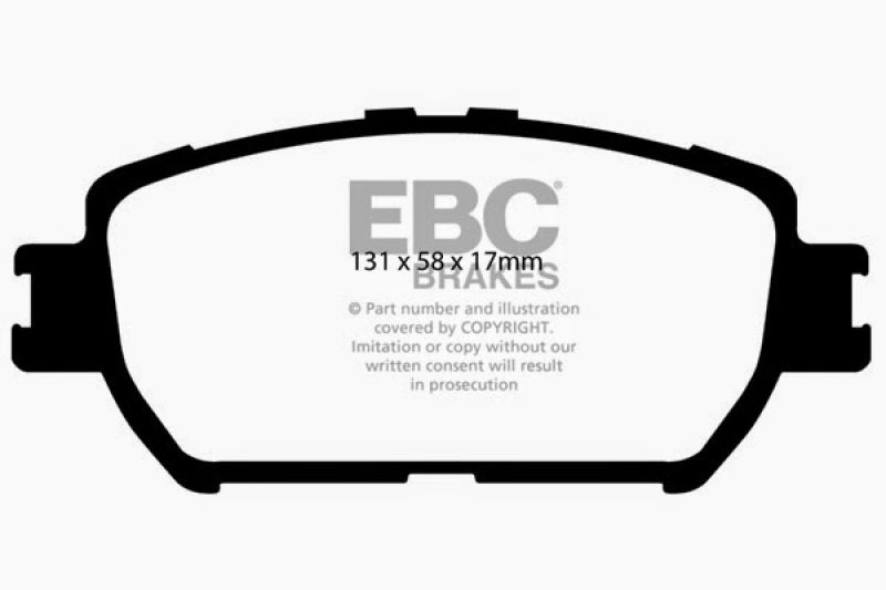 EBC 06-07 Lexus GS300 3.0 Yellowstuff Front Brake Pads - Blais Performance Parts