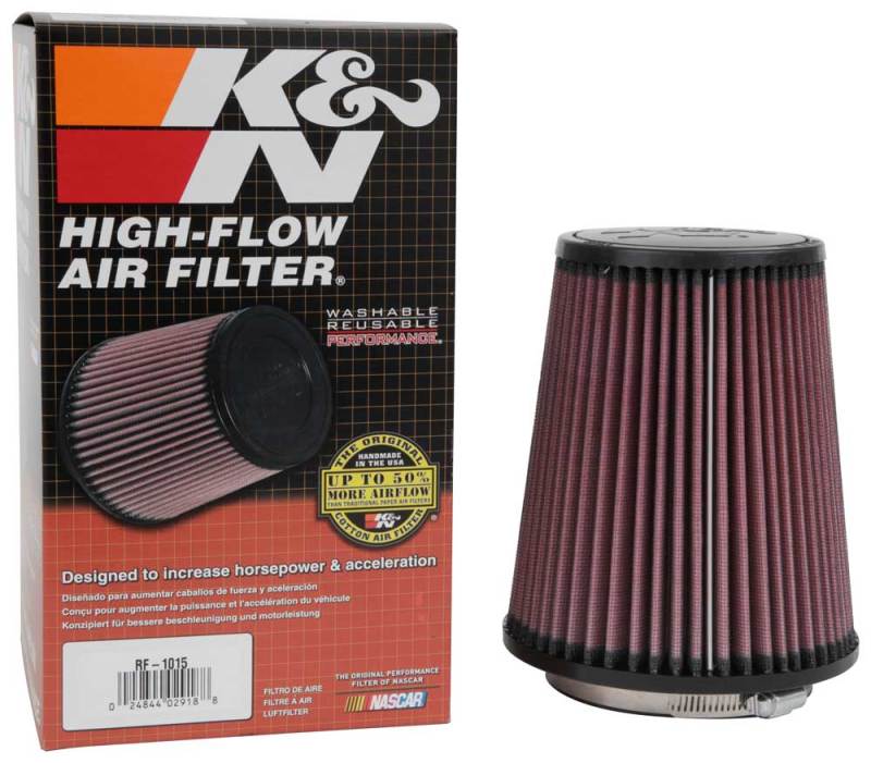 K&N 6 inch OD-Base 4 1/2 inch OD-Top 7 Inch H Round Tapered Universal Air Filter - Blais Performance Parts