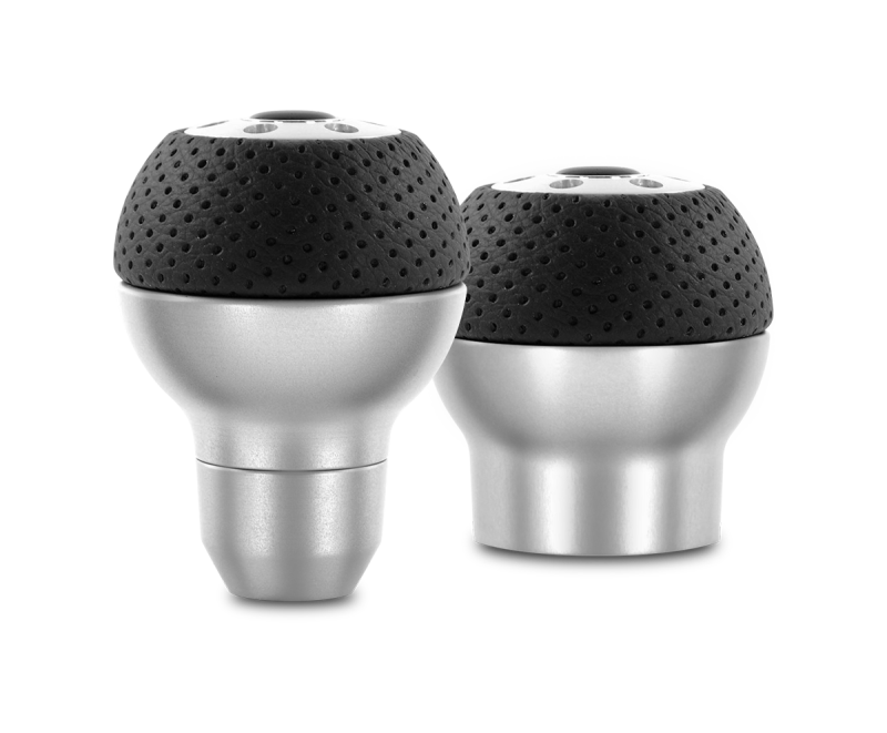 Momo Race Shift Knob - Aluminum, Black Airleather Insert - Blais Performance Parts