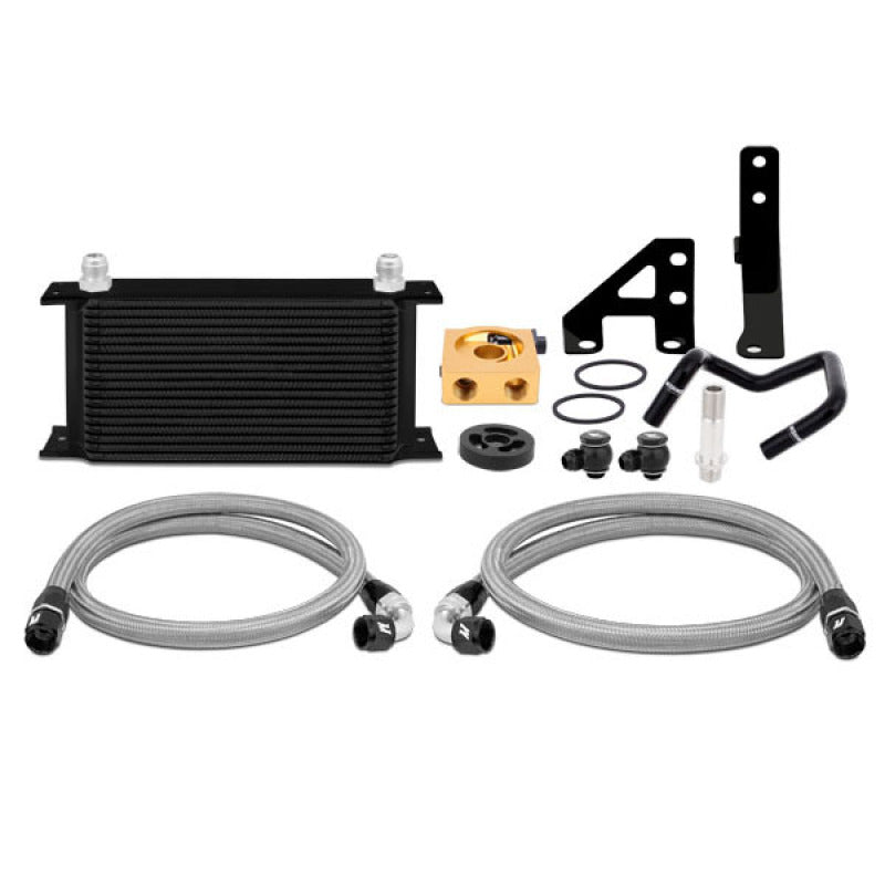 Mishimoto 2015 Subaru WRX Thermostatic Oil Cooler Kit - Black - Blais Performance Parts