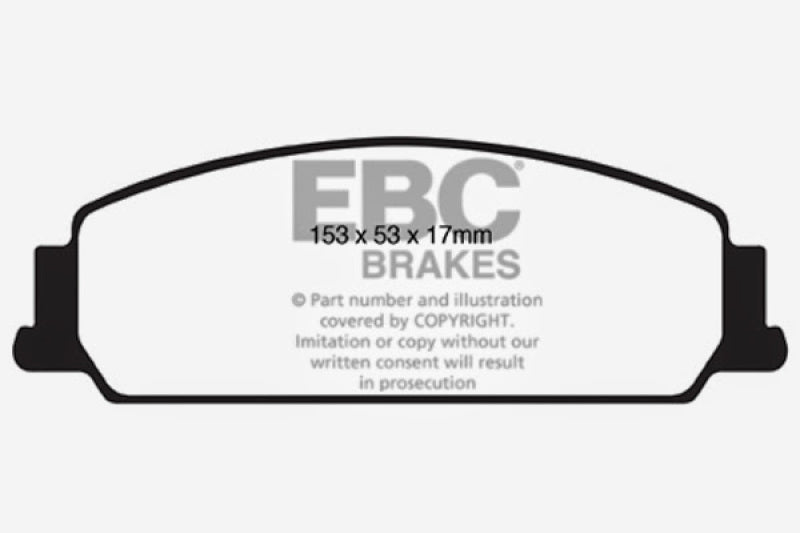 EBC 08-10 Pontiac G8 3.6 Redstuff Front Brake Pads - Blais Performance Parts