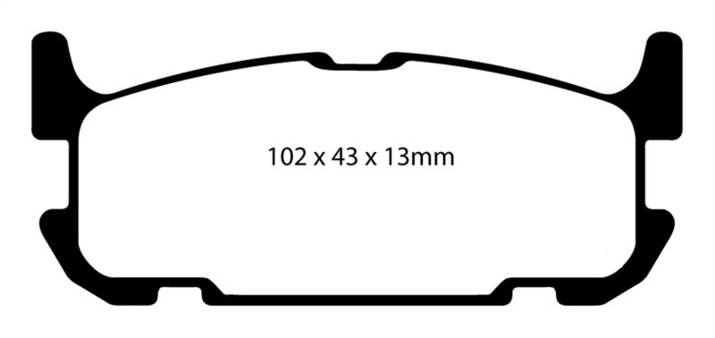 EBC 04-05 Mazda Miata MX5 1.8 (Sports Suspension) Yellowstuff Rear Brake Pads - Blais Performance Parts