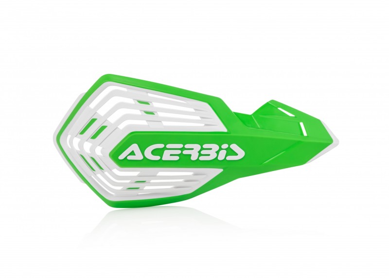 Acerbis X-Force Handguard - Green/White - Blais Performance Parts