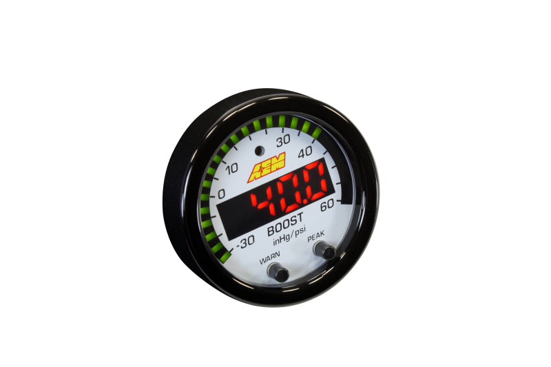 AEM X-Series Boost Pressure -30inHg 60psi Gauge Kit - Blais Performance Parts