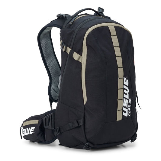 USWE Core Dirt Biking Daypack 25L - Black/Mudgreen - Blais Performance Parts