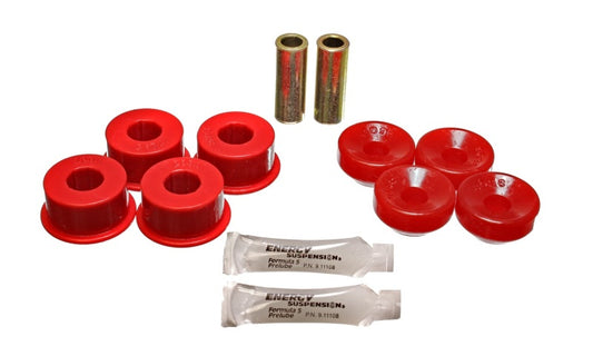 Energy Suspension 90-97 Honda Accord/Odyssey / 92-01 Prelude Red Front Shock Upper and Lower Bushing - Blais Performance Parts