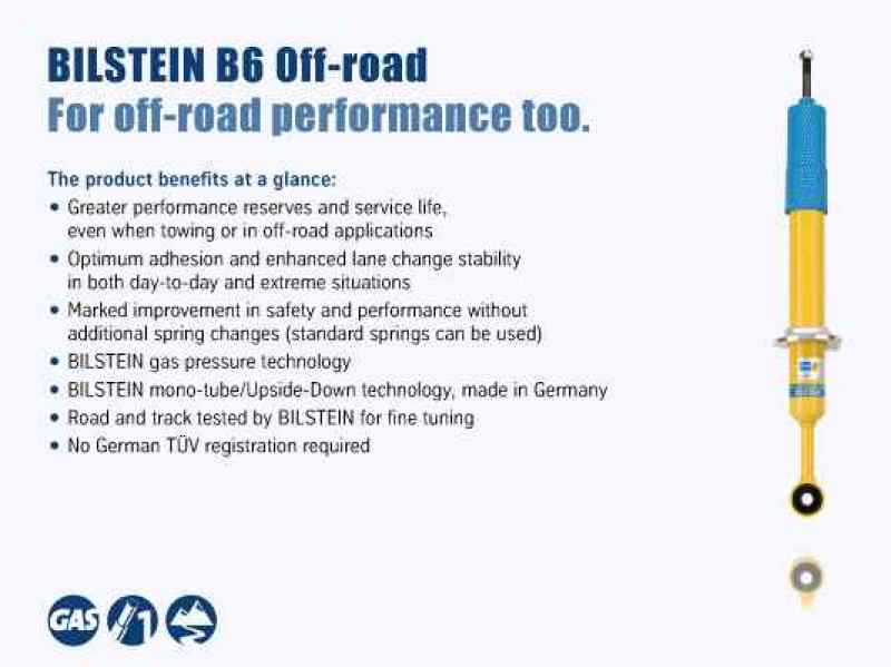 Bilstein B6 4600 Series 15-16 Ford F-150 Rear 46mm Monotube Shock Absorber - Blais Performance Parts