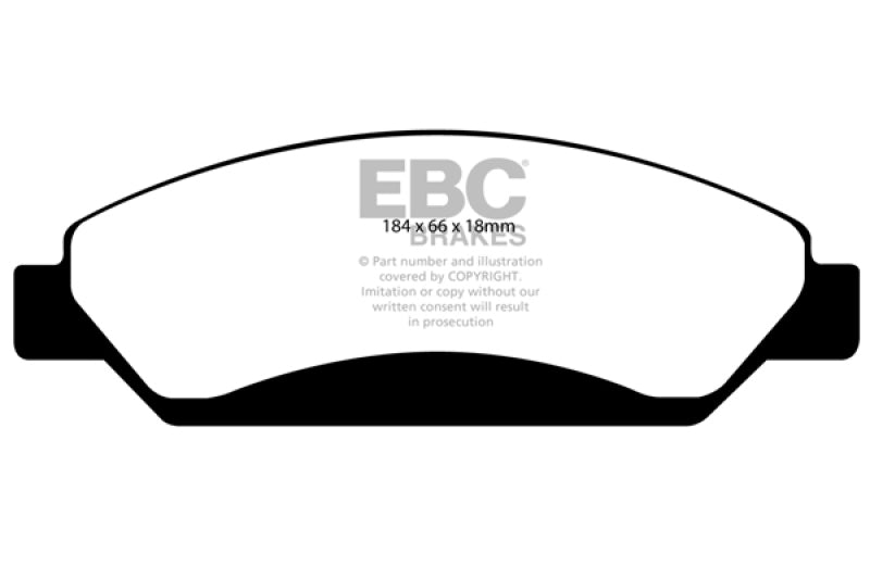 EBC 07 Cadillac Escalade 6.2 2WD Greenstuff Front Brake Pads - Blais Performance Parts